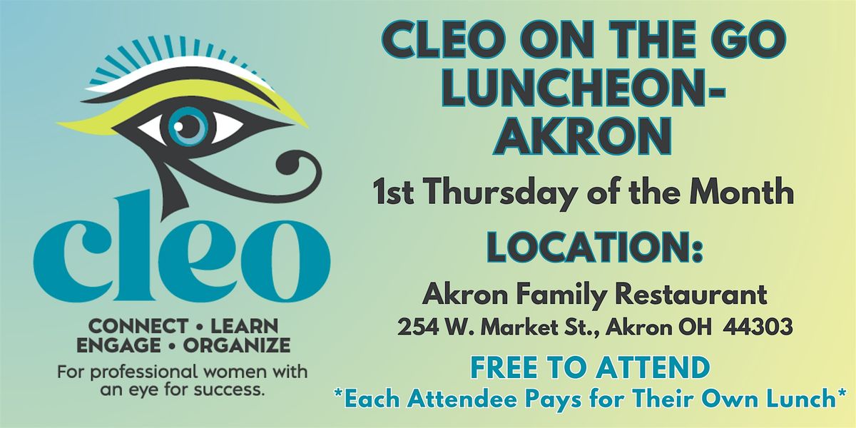 2025 CLEO on the Go Luncheons - Akron