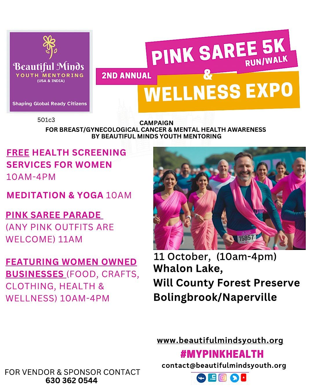 Pink Saree 5k & Wellness Expo