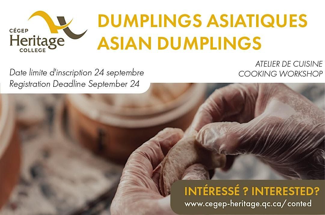 Atelier de cuisine - Dumplings asiatiques | Asian Dumplings Workshop