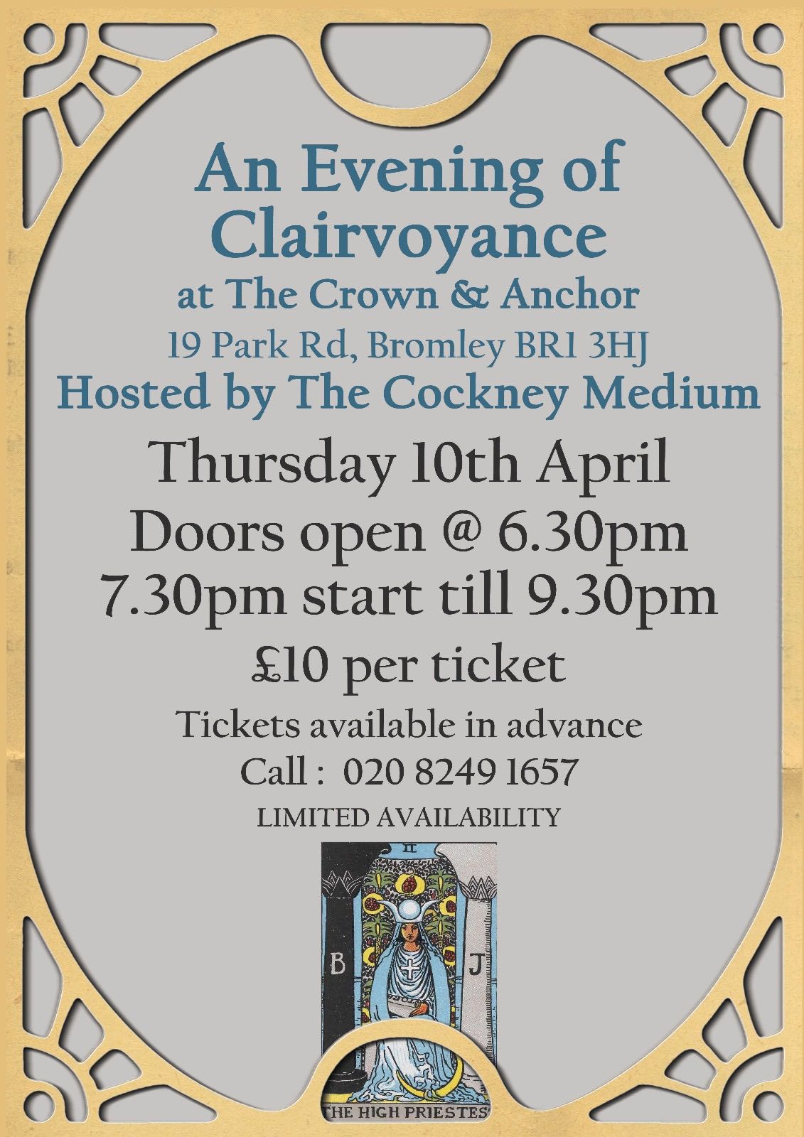 Another Evening of Clairvoyance at The Crown & Anchor