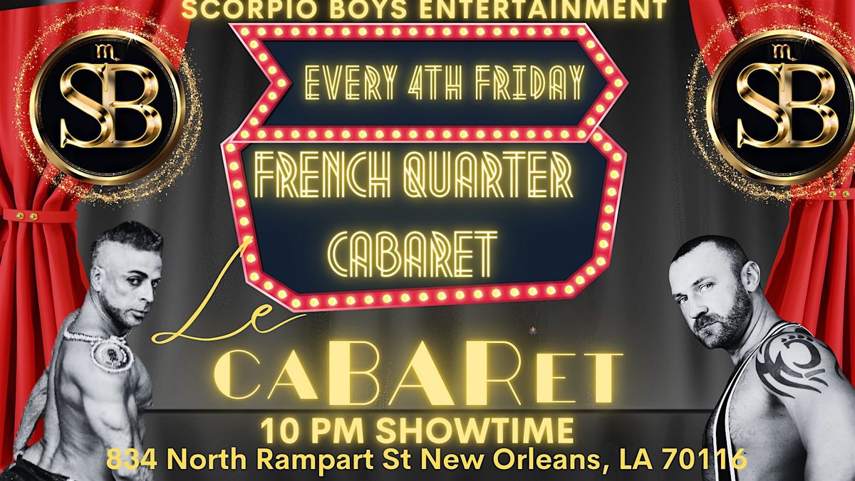 French Quarter Cabaret March 28th - A Variety Burlesque Experience