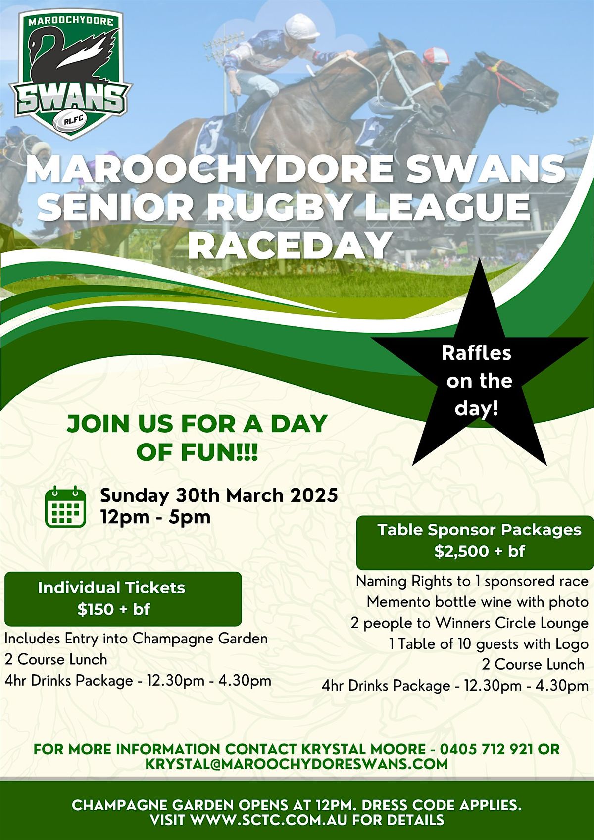 Maroochydore Swans Senior Rugby League Raceday