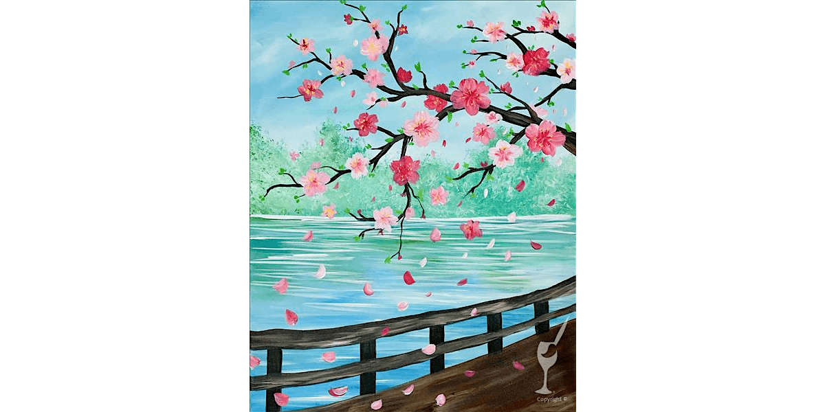 Petal-Lined Path - Paint and Sip in San Antonio | Classpop!\u2122