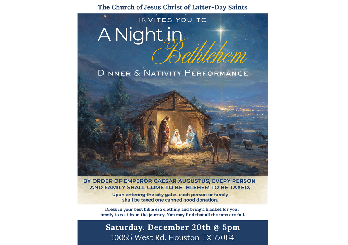 Christmas Dinner - A night in Bethlehem