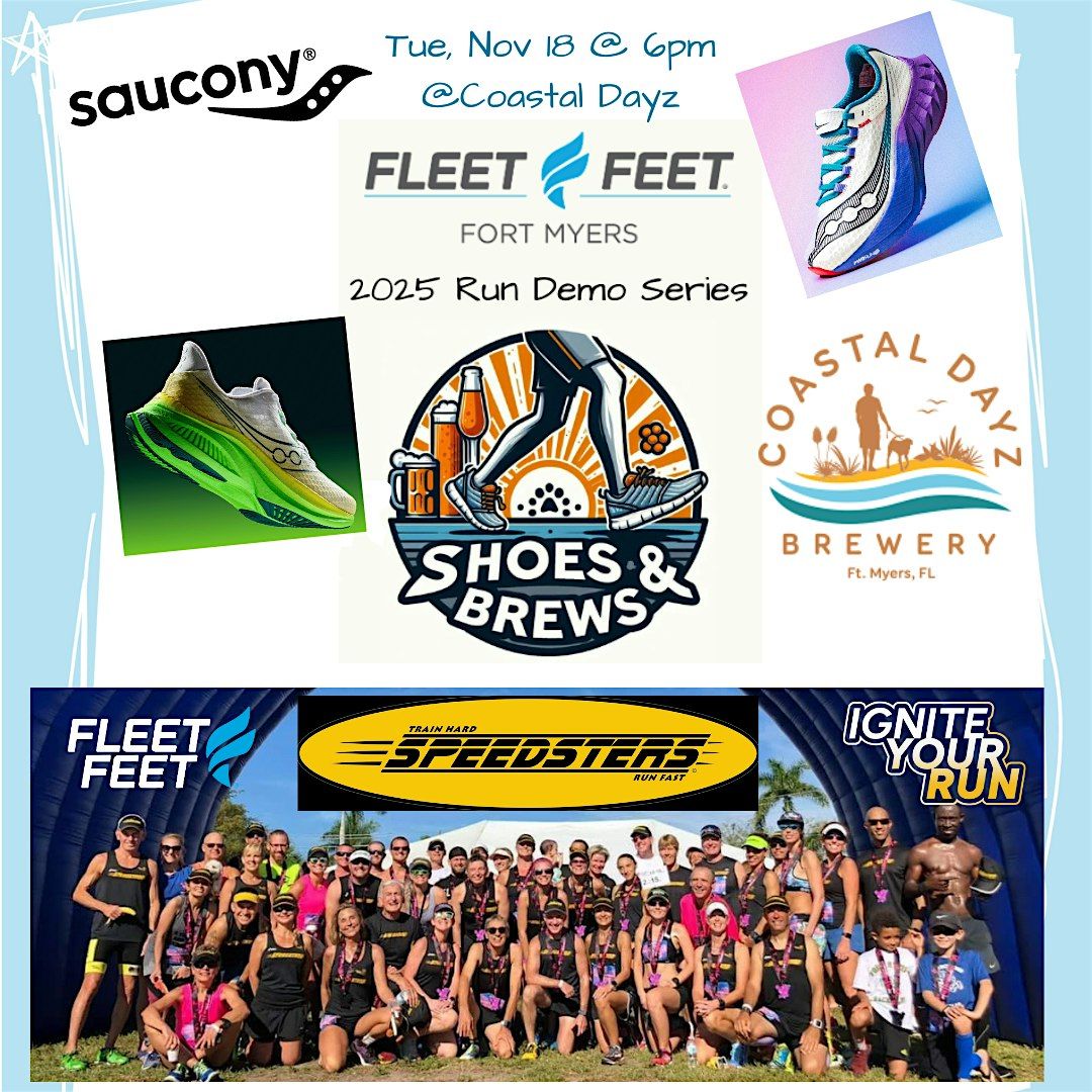 Fleet Feet x Saucony Run Demo at Coastal Dayz Brewery