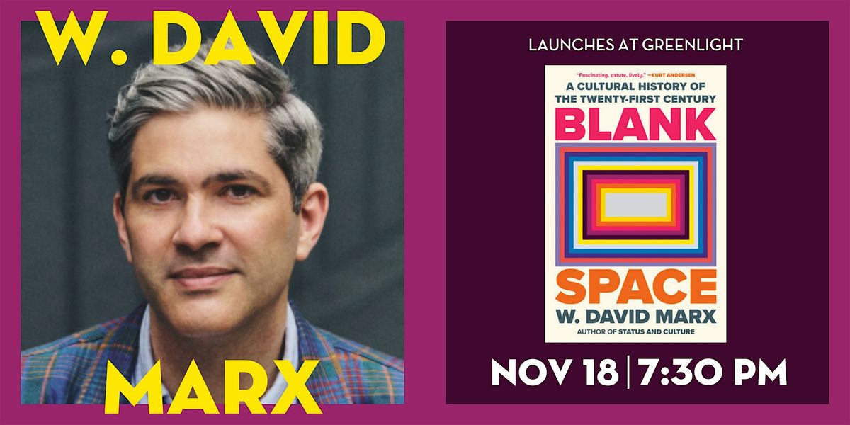 Book Event: W. David Marx with Emily Sundberg