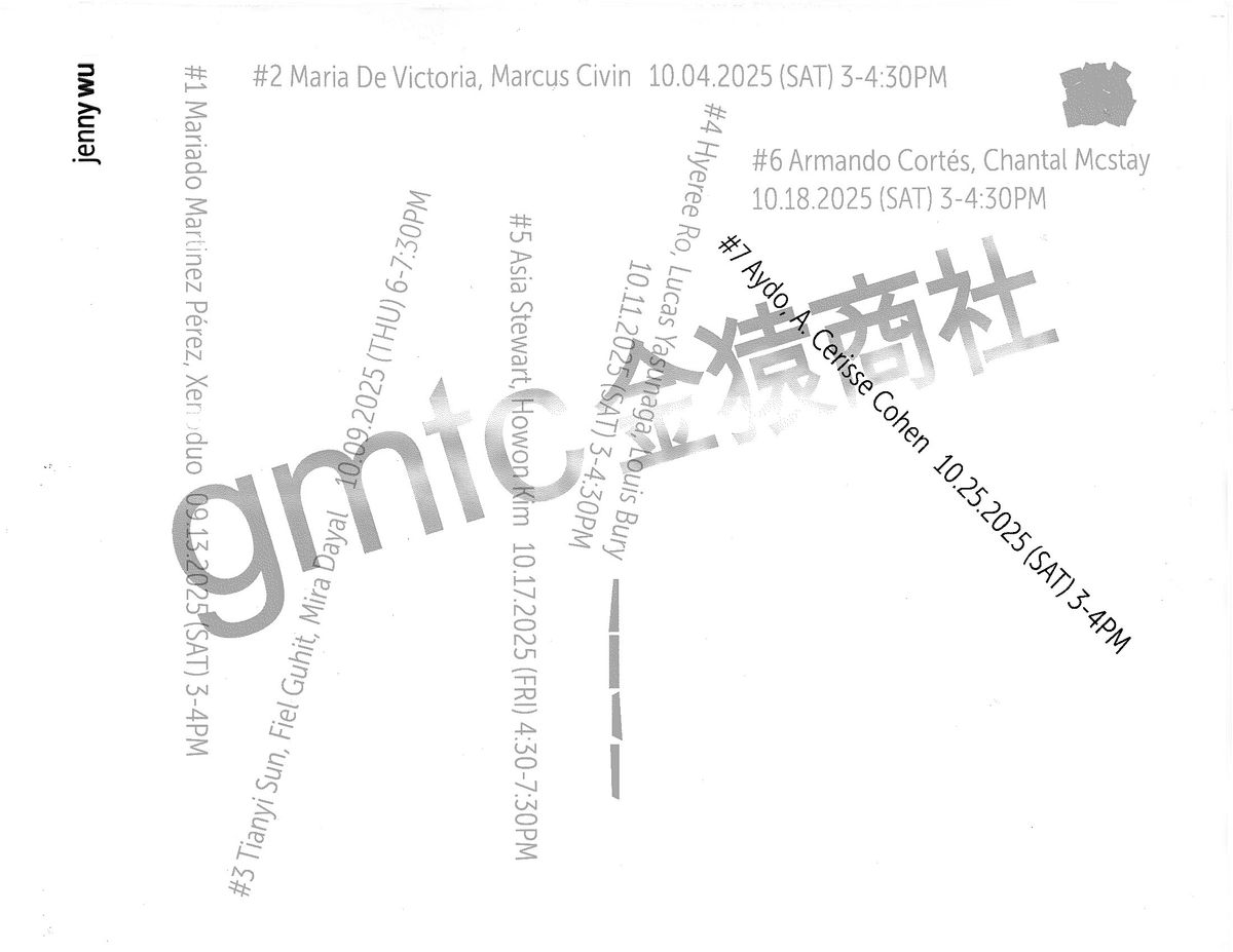 gmtc sessions #7: aydo + a. cerisse cohen + jenny wu