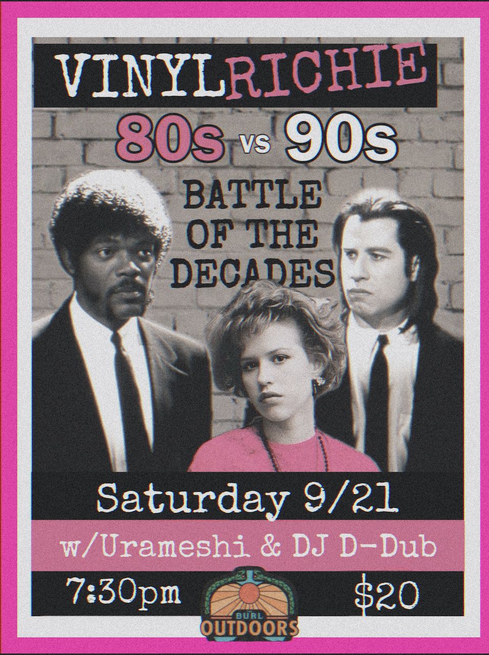 Vinyl Richie 80s vs. 90s: Battle of the Decades @ The Burl (Outdoor Show)