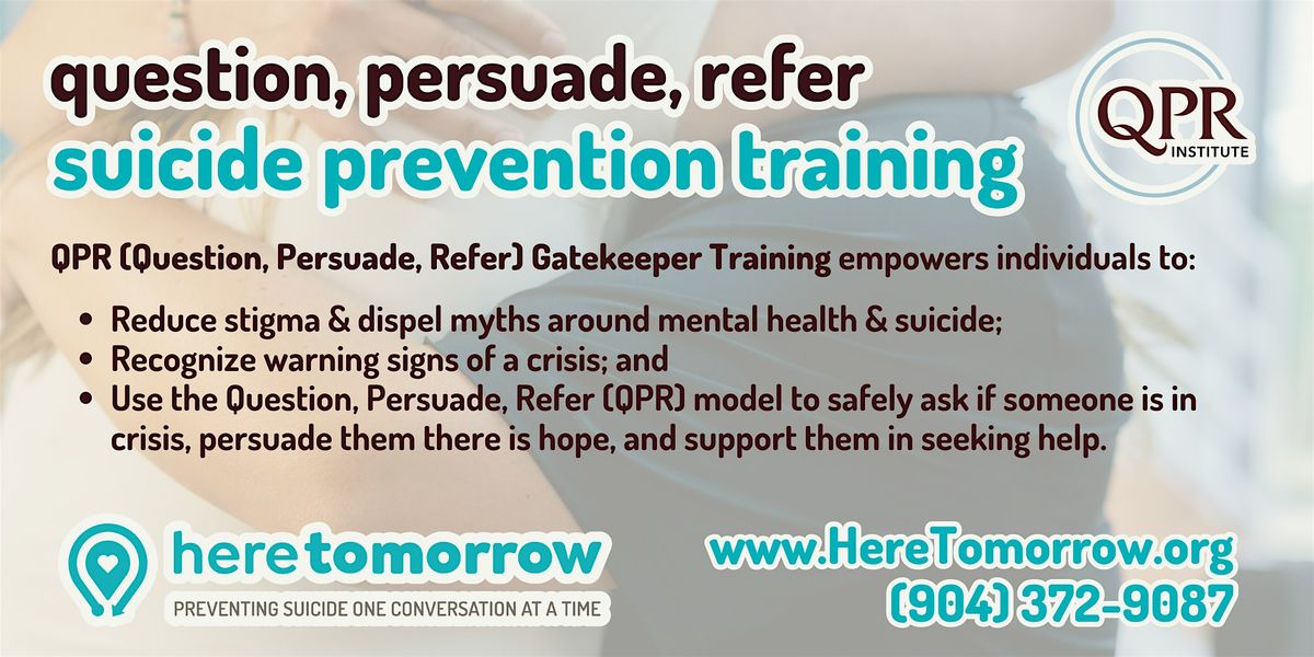 QPR Suicide Prevention Training (VIRTUAL)