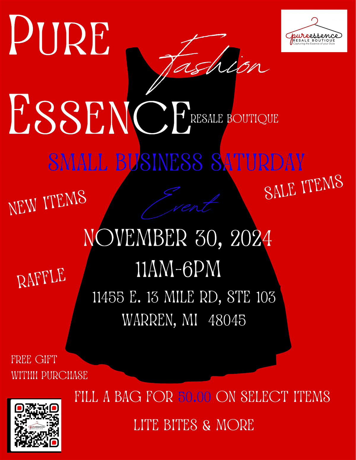 Small Business Saturday with Pure Essence