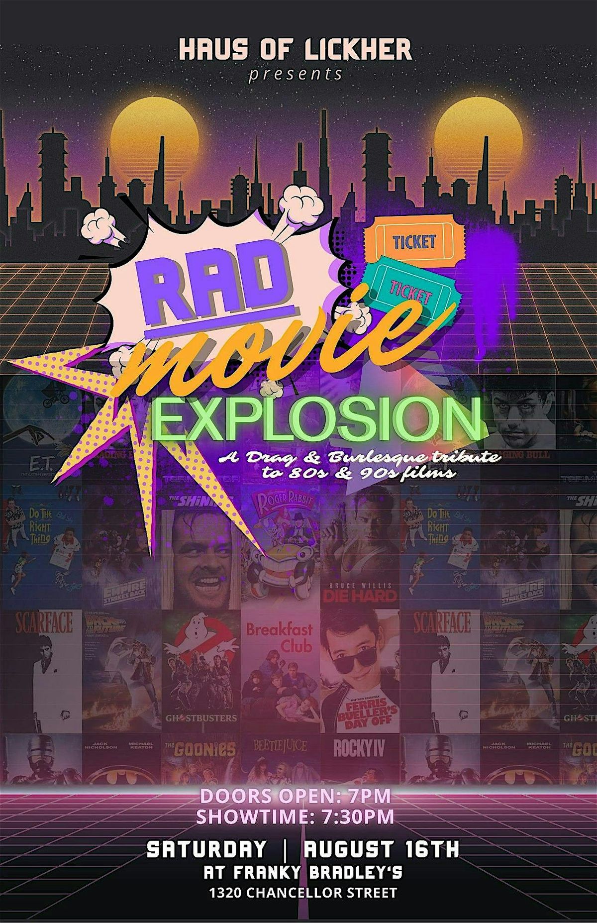 Haus of Lickher presents Rad Movie Explosion