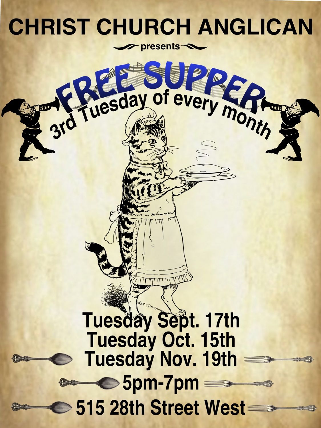 FREE SUPPER at Christ Church Anglican 