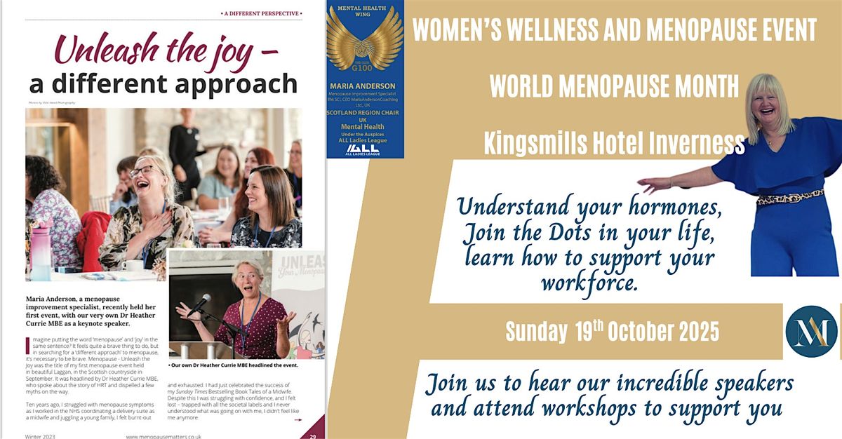 Women's Wellness and Menopause Event - Joining The Dots To Joy