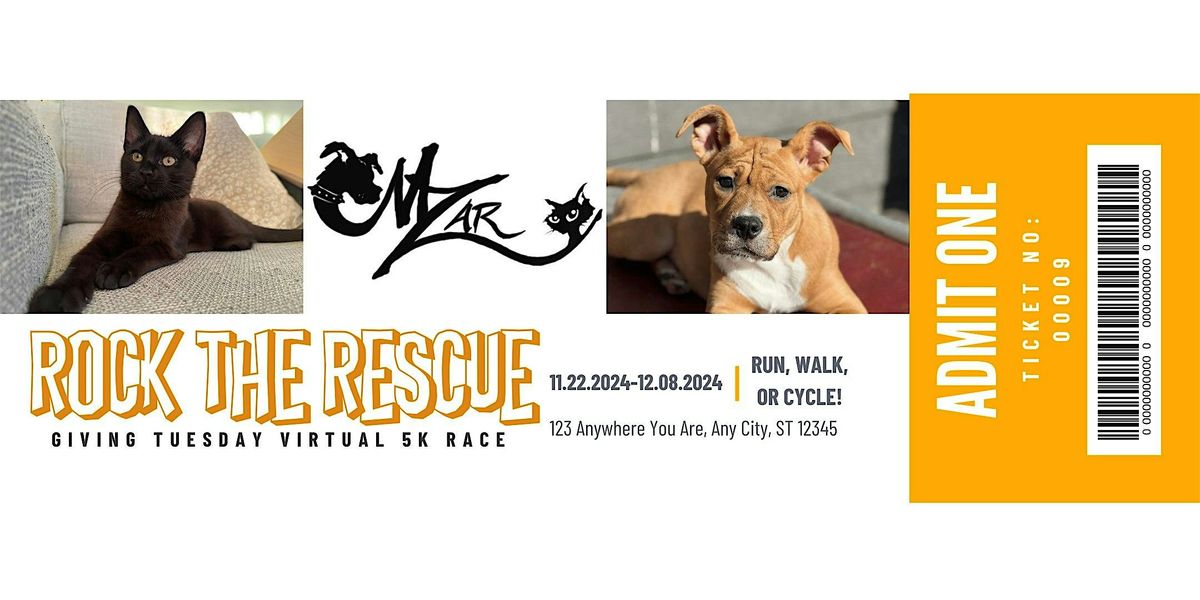 Motley Zoo: Rock the Rescue: Giving Tuesday Virtual 5K Race