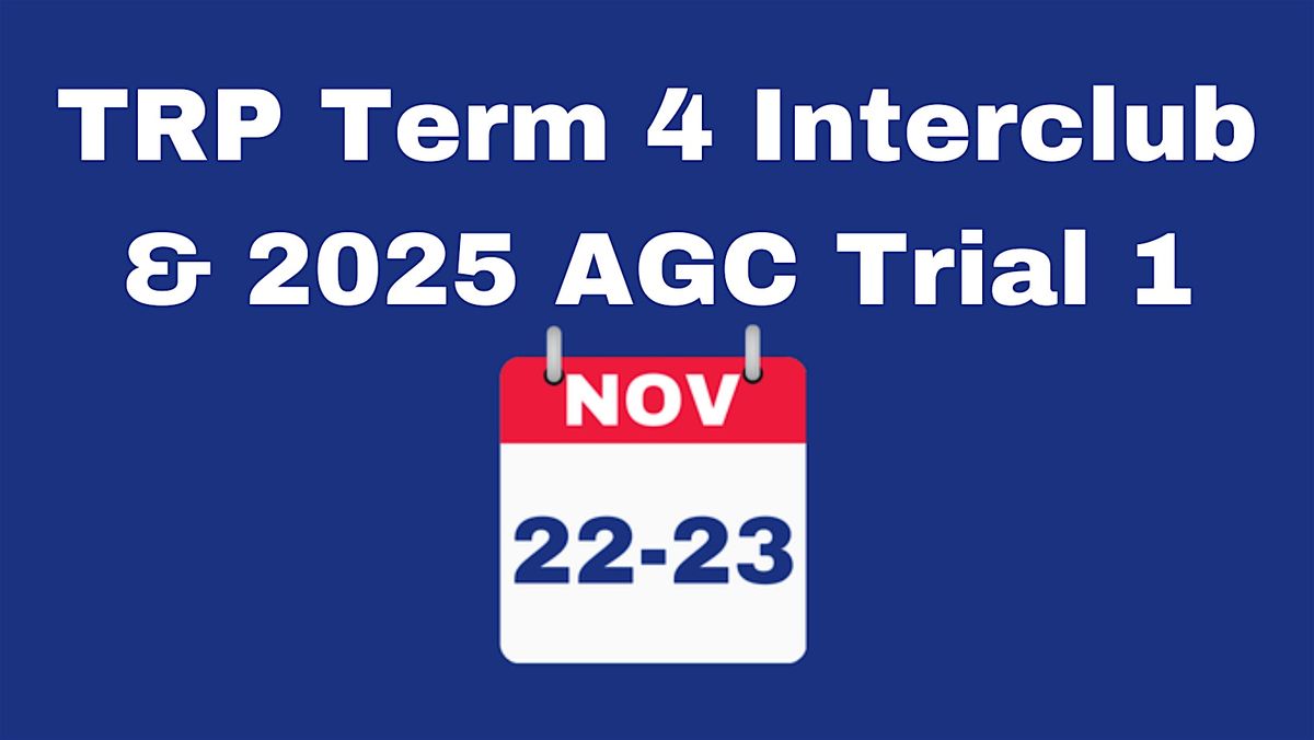 Trampoline Gymnastics Term 4 Interclub & 2025 AGC Trial 1