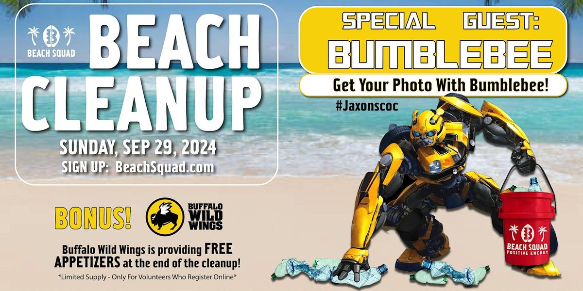 Beach Cleanup-SPECIAL GUESTS: Bumblebee & Buffalo Wild Wings  - Sun 9\/29\/24