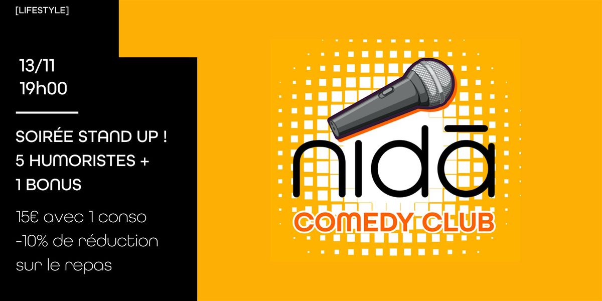 Soir\u00e9e Stand up - Nida Comedy Club