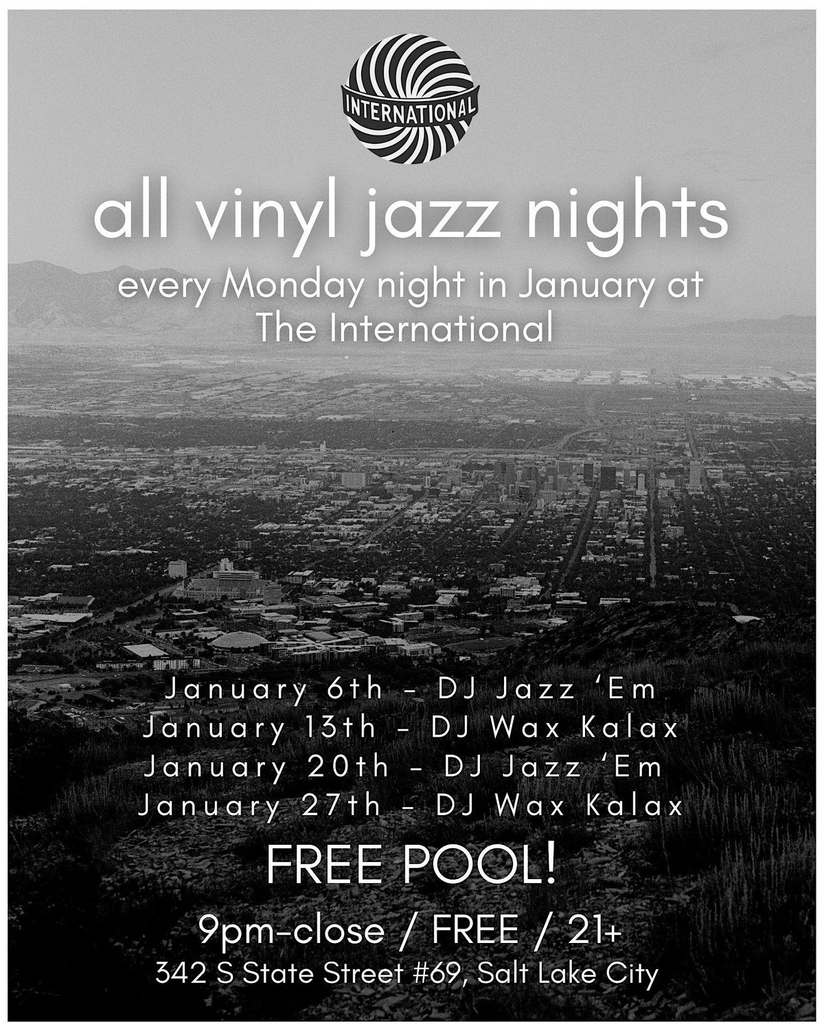 Jazz Night, all vinyl with DJ Wax Kalax