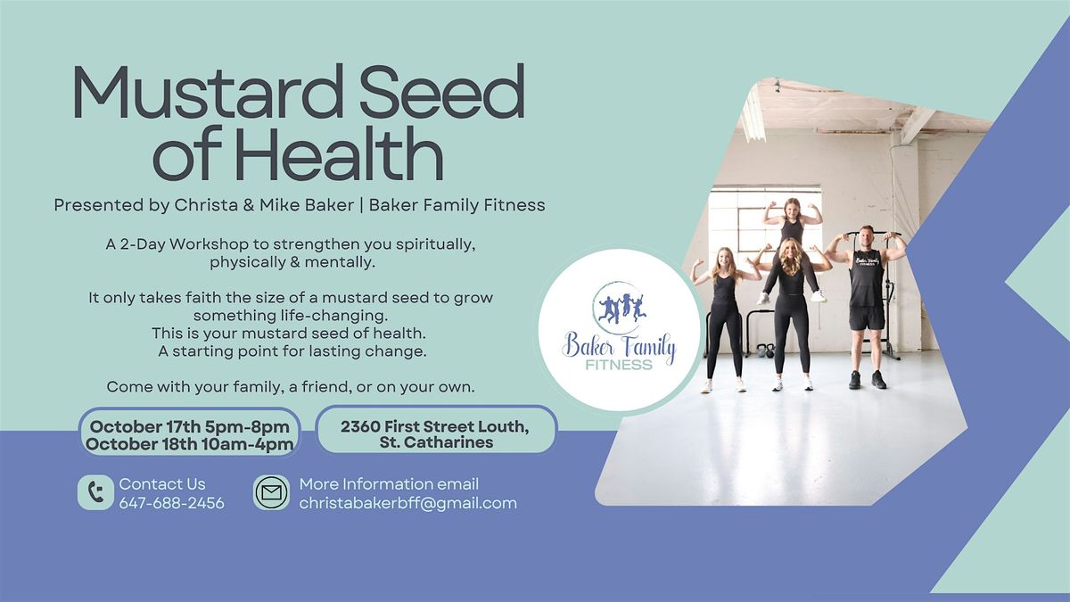 Mustard Seed of Health Workshop