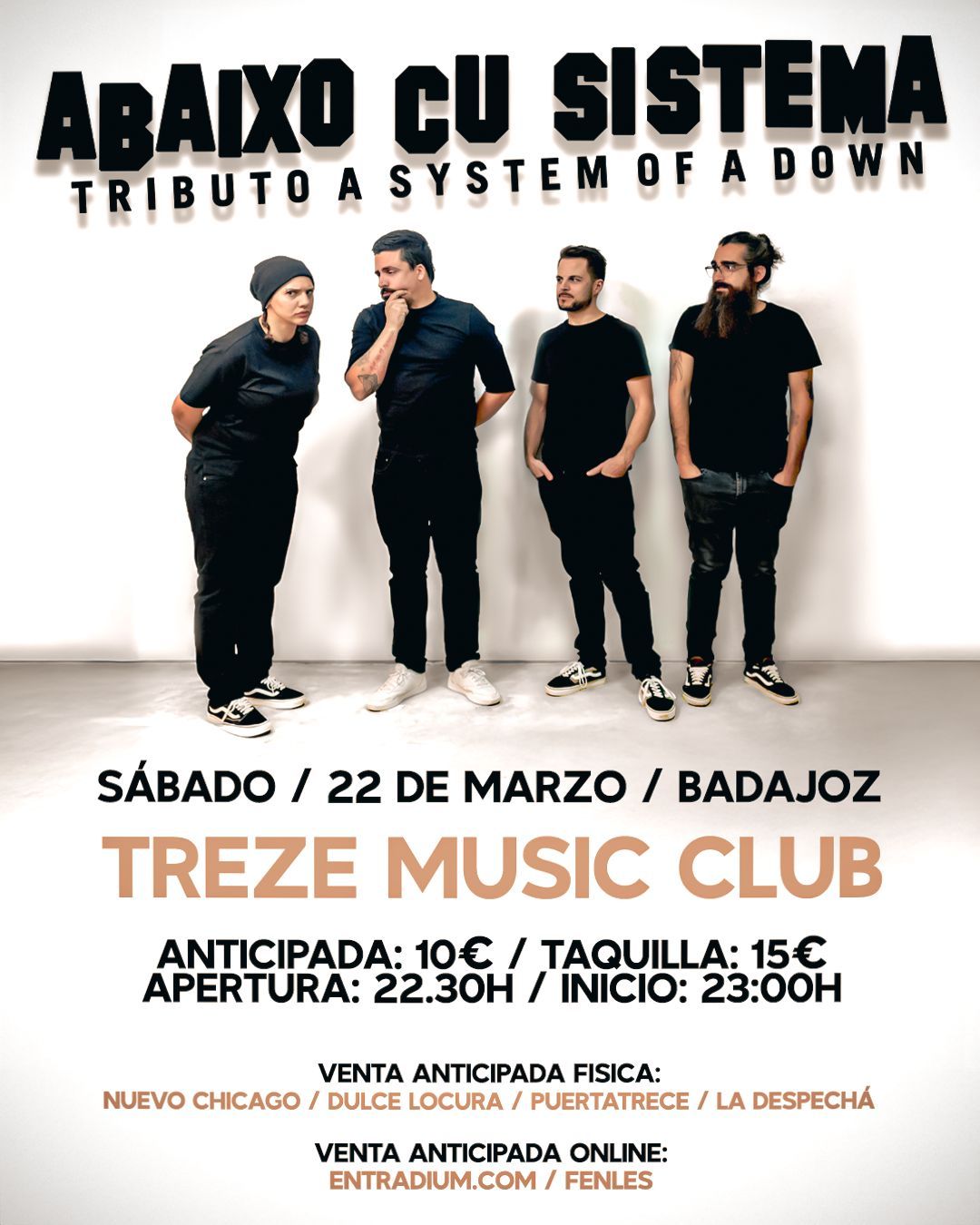 Abaixo Cu Sistema (System of a Down) en Badajoz