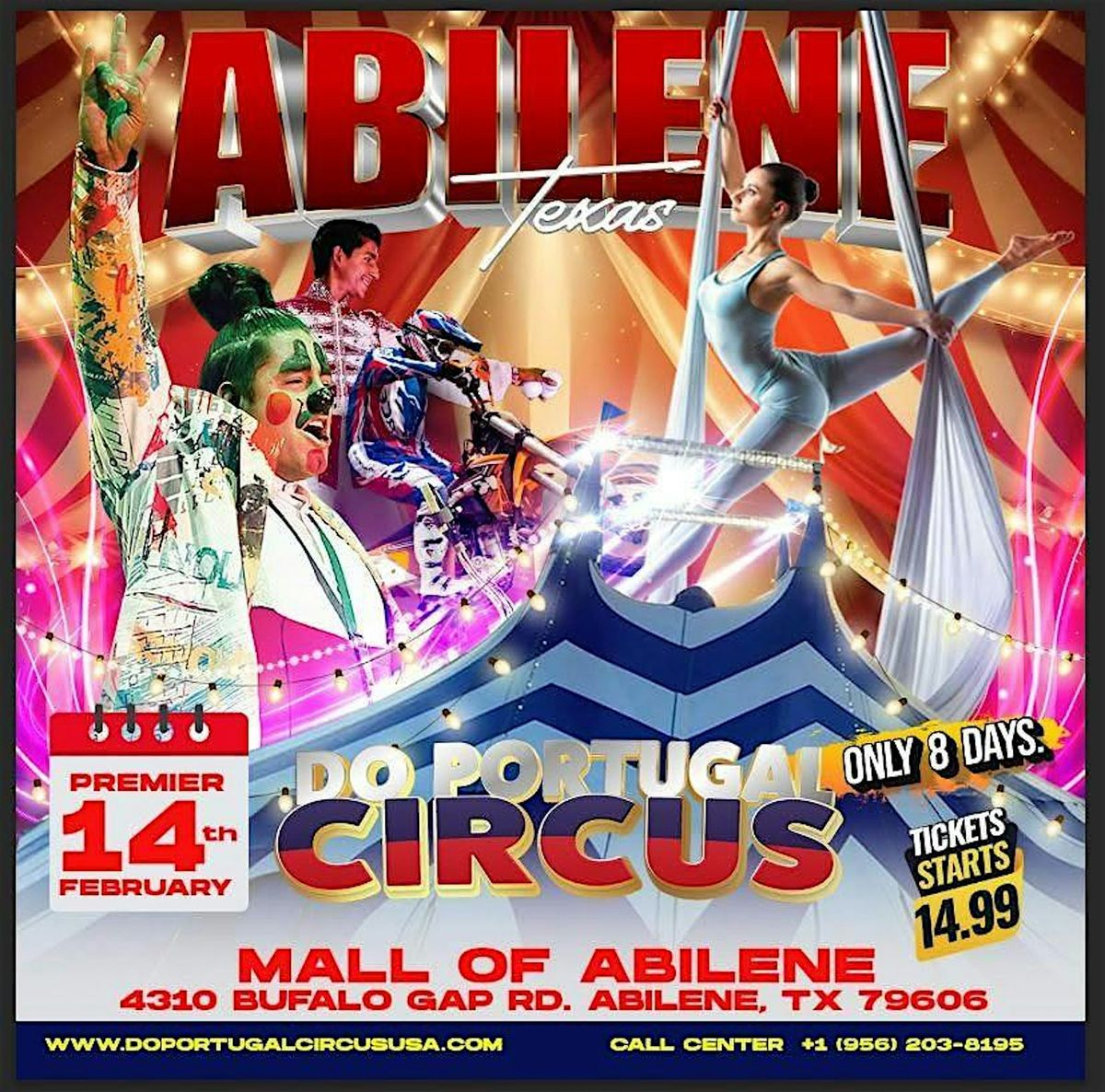 Do Portugal Circus Abilene, Texas  Feb 14th till Feb 23rd n