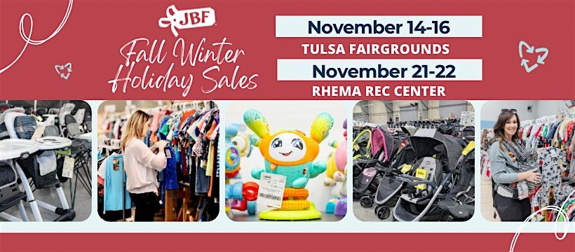 JBF TULSA MEGA FALL WINTER HOLIDAY PRESALE: (FREE-$50)