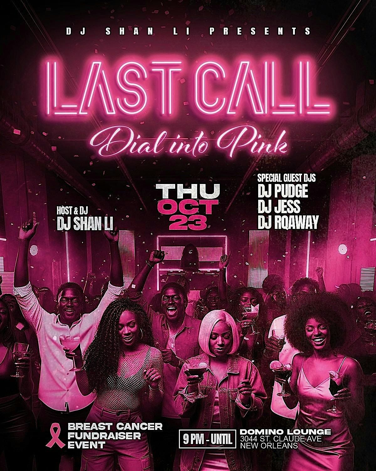 Last Call: Dial Into PINK! (Breast Cancer Awareness Fundraiser)