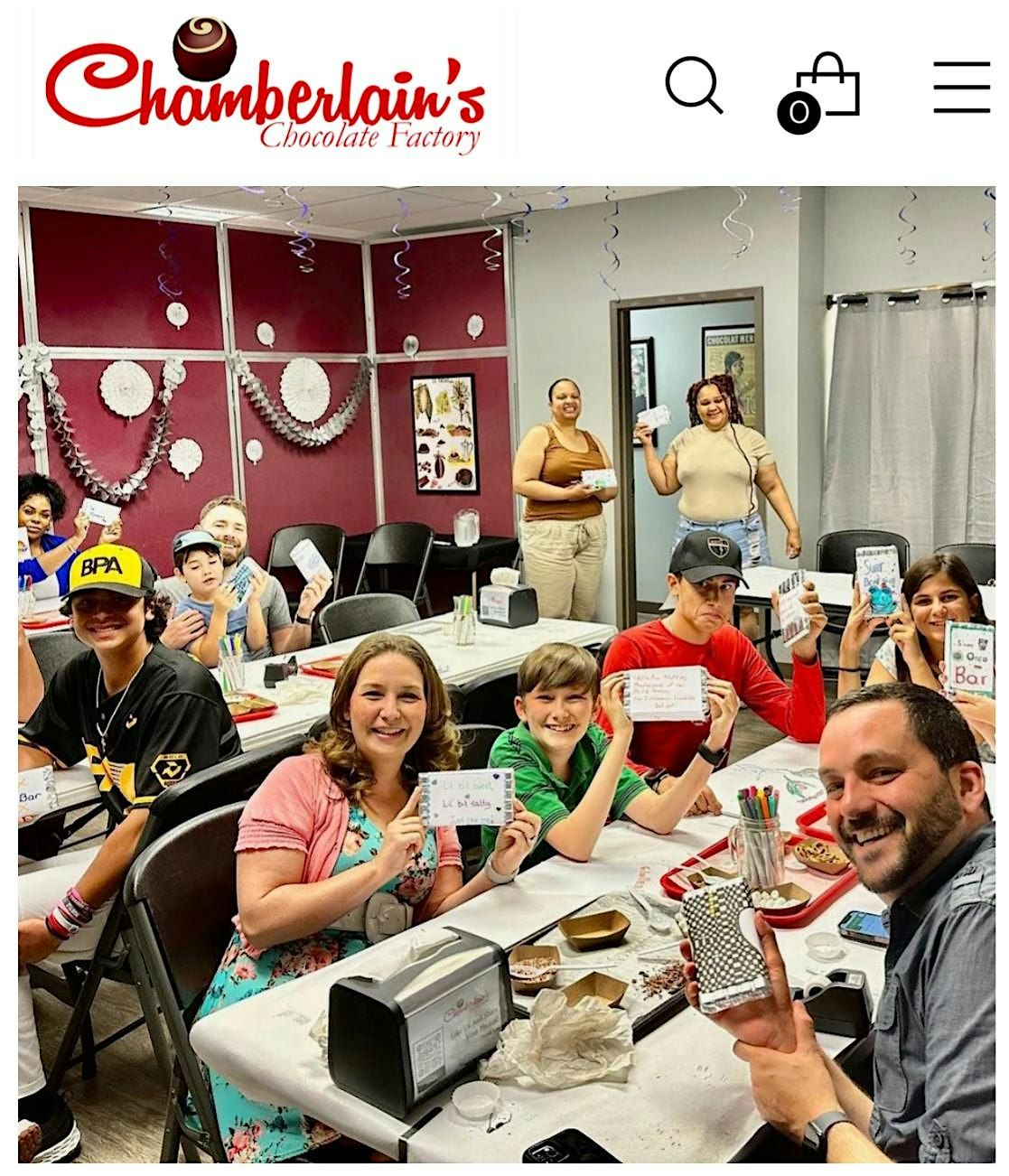 Family Make Your Own Giant Chocolate Bar Event