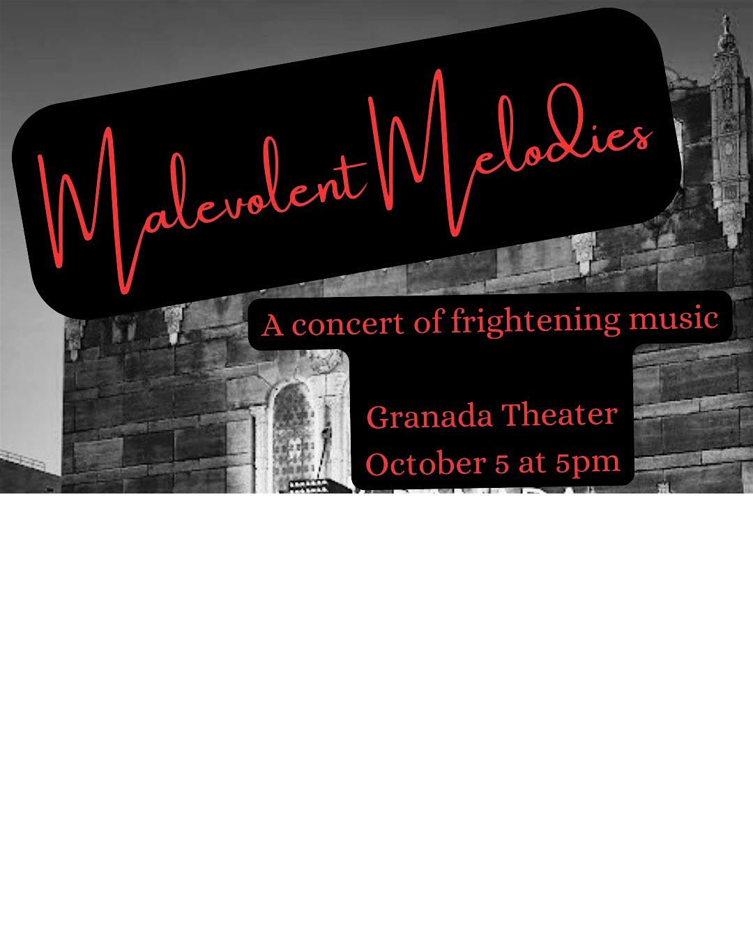 Malevolent Melodies: with Mark Billy, Kiegan Ryan and Josh Wang