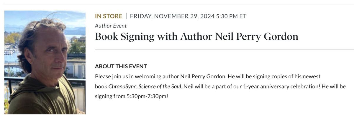 BOOK SIGNING EVENT - BARNES & NOBLE - PARAMUS