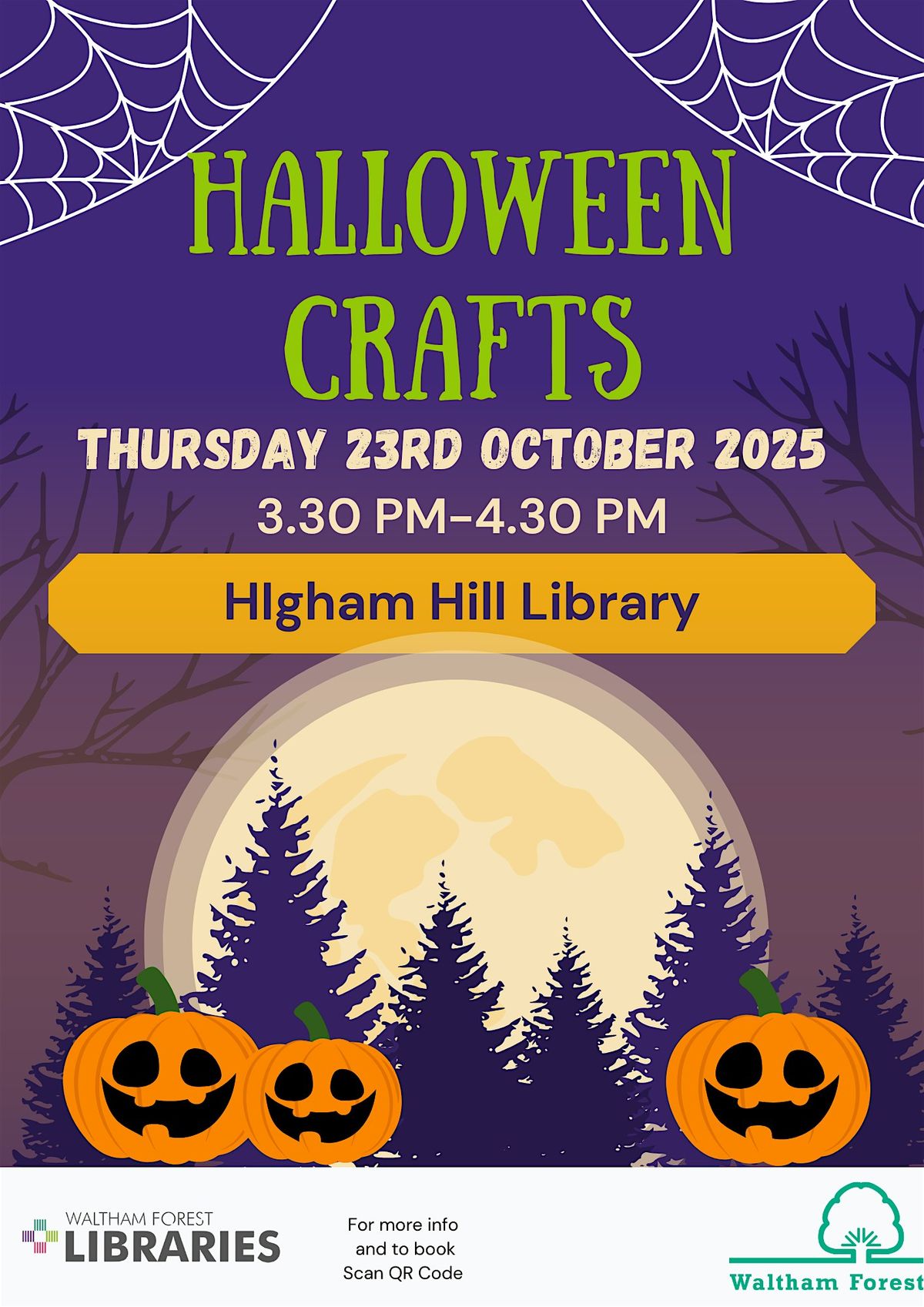 Halloween Kid's craft at Higham Hill library