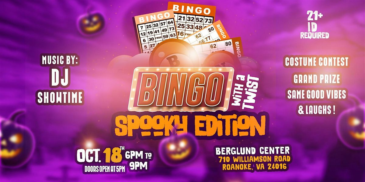 Bingo With a Twist- Spooky Edition-Roanoke, VA