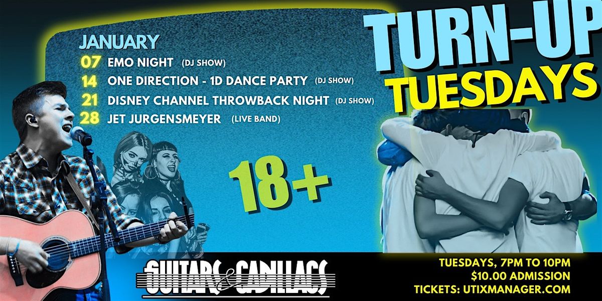 TURN UP TUESDAYS SERIES    $10 in advance or at the door   UTIXMANAGER.COM