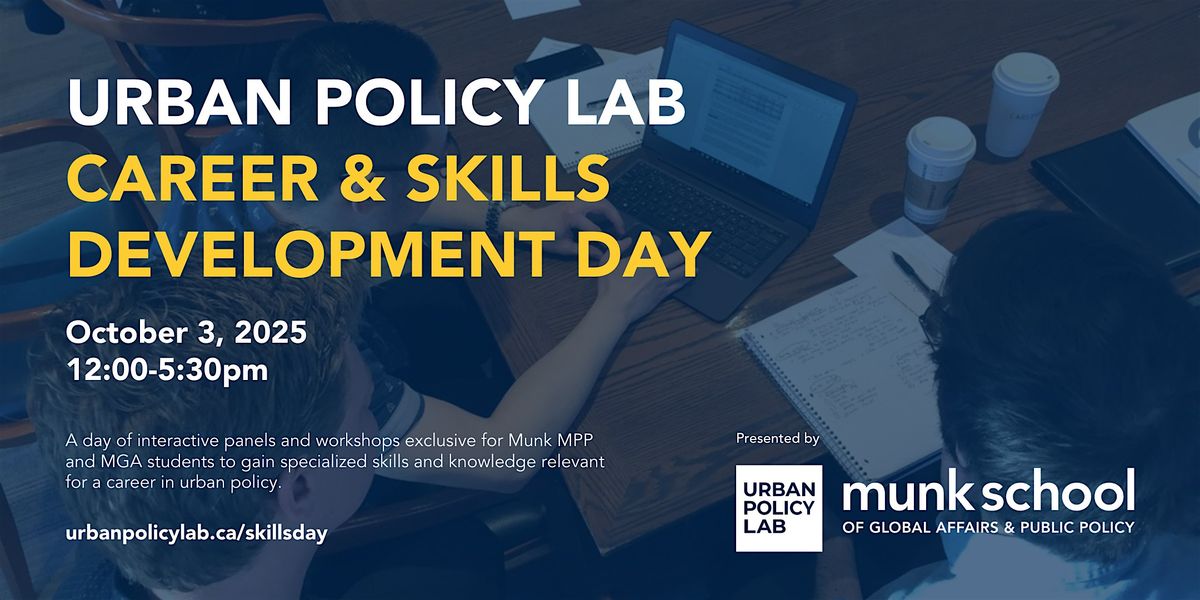 Urban Policy Lab Career and Skills Development Day
