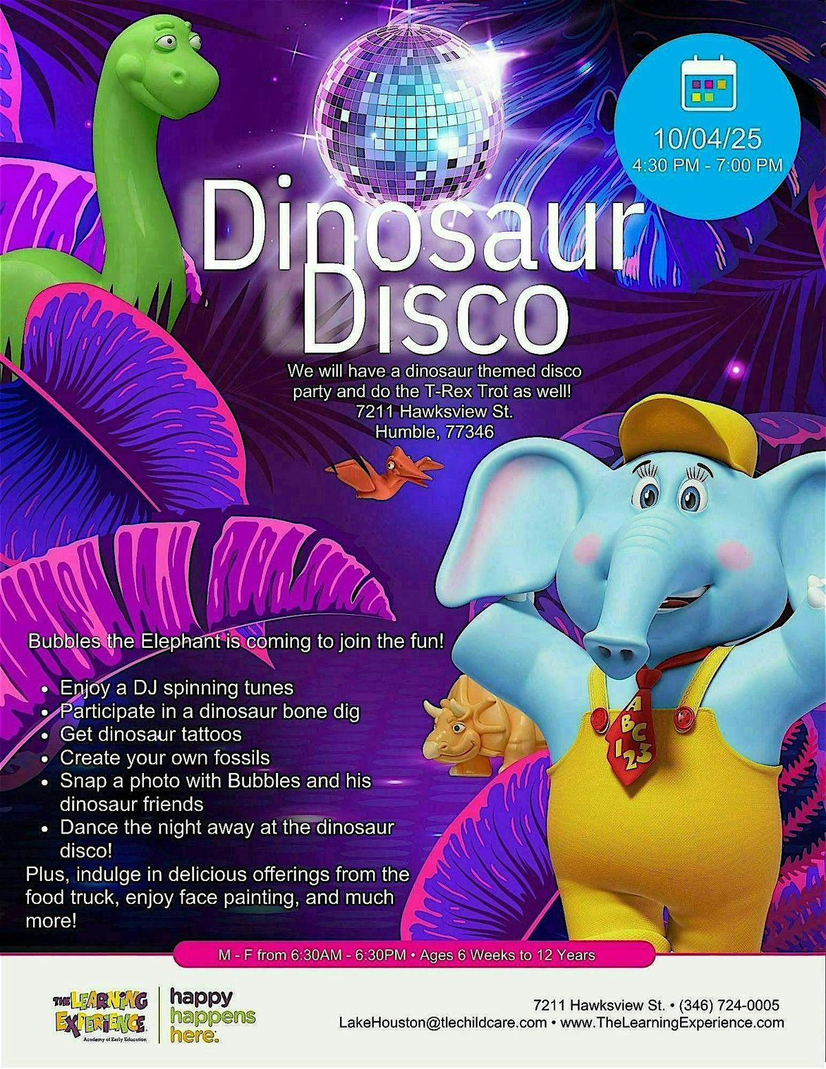 Dinosaur Disco Dance Party