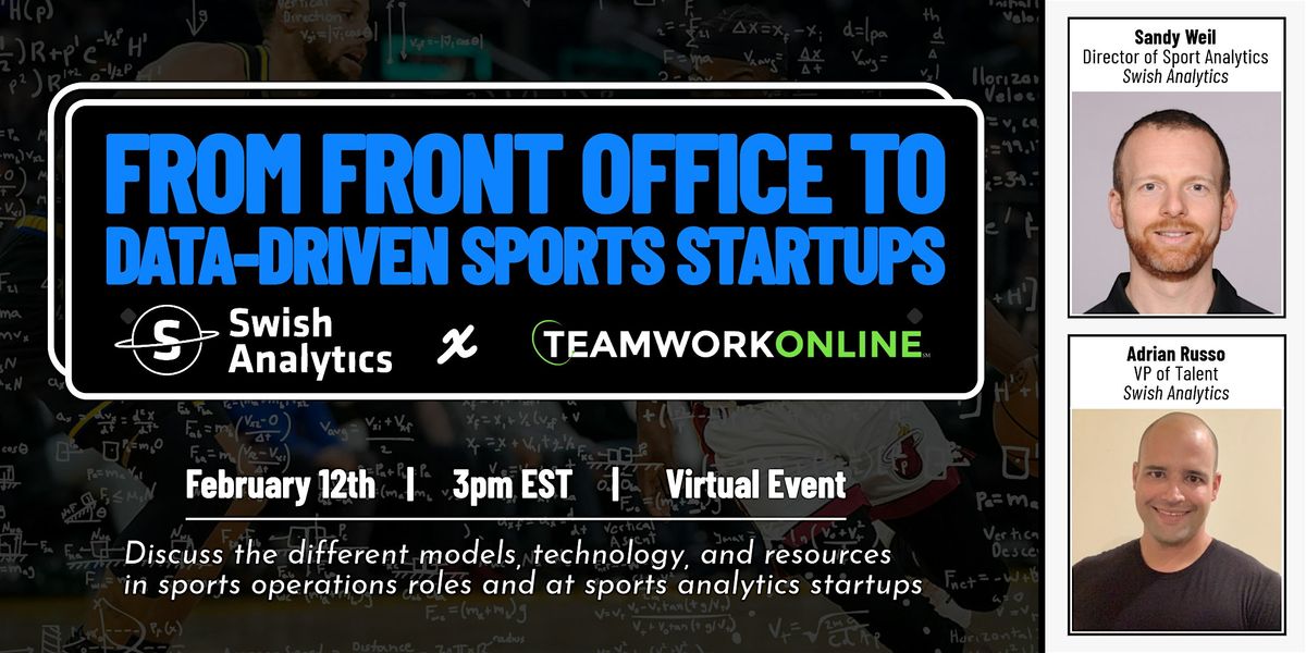 From Front Office to Data-driven Sports Startups