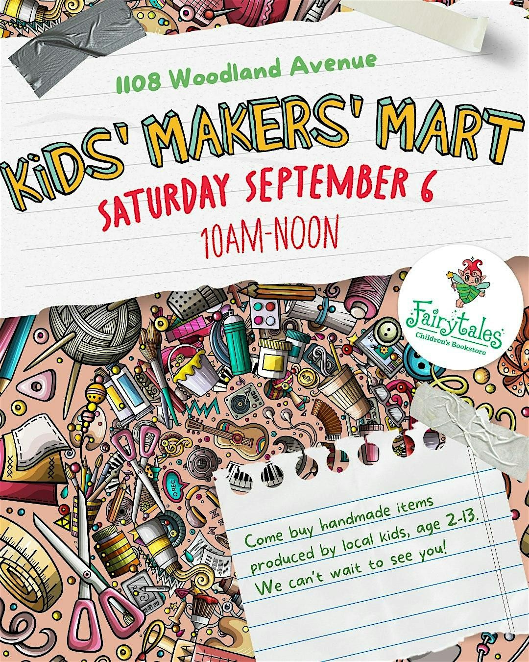 Kids' Makers' Market hosted by Fairytales Bookstore