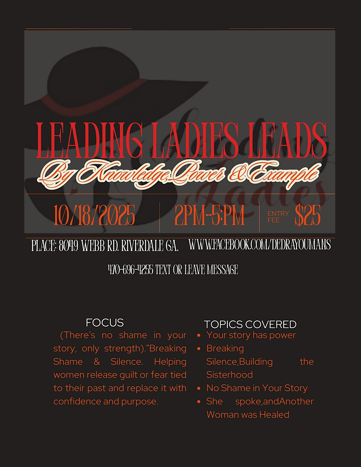 Leading Ladies Leads by Knowledge, Power & Examples