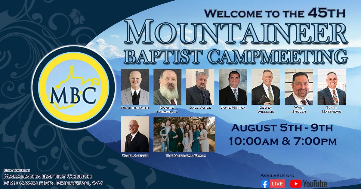 2024 Mountaineer Baptist Campmeeting