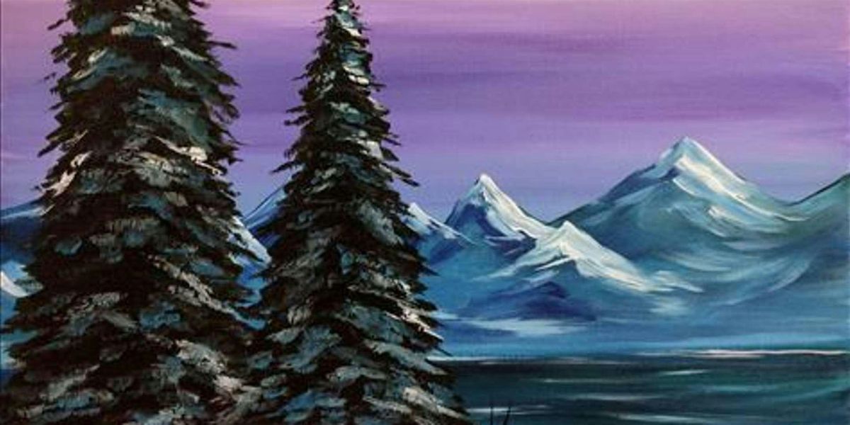 Winter Mountains - Paint and Sip by Classpop!\u2122