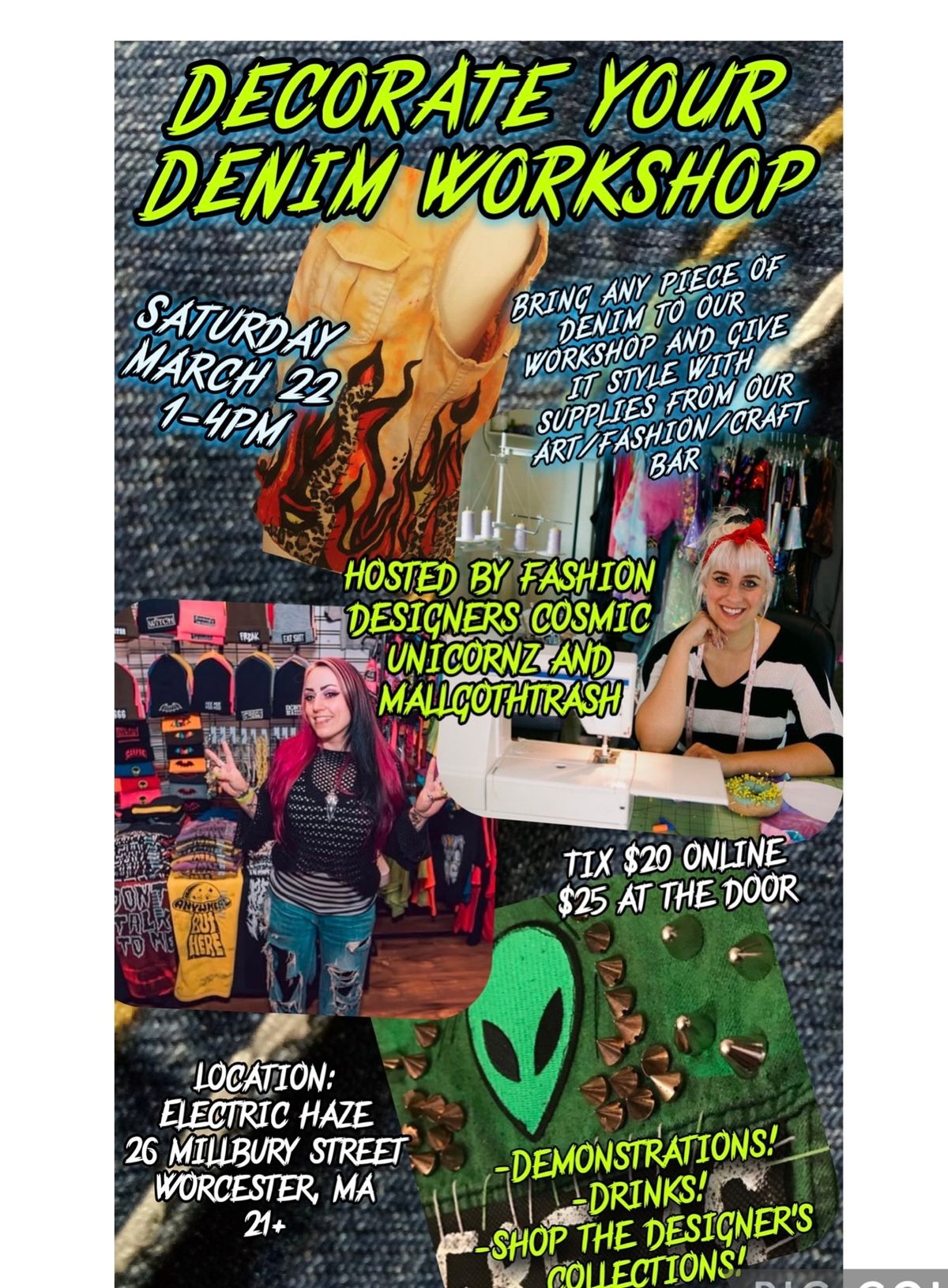 Decorate Your Denim Workshop 