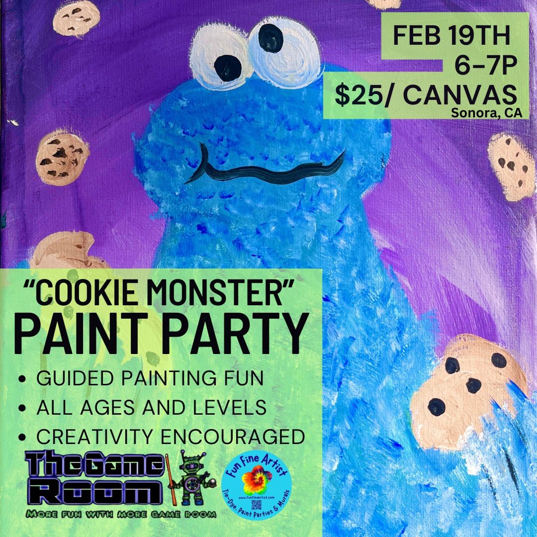 \u201cCookie Monster\u201d Paint Party