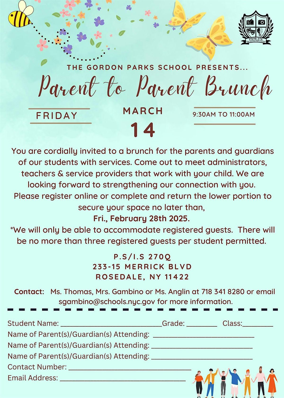 Parent to Parent Brunch