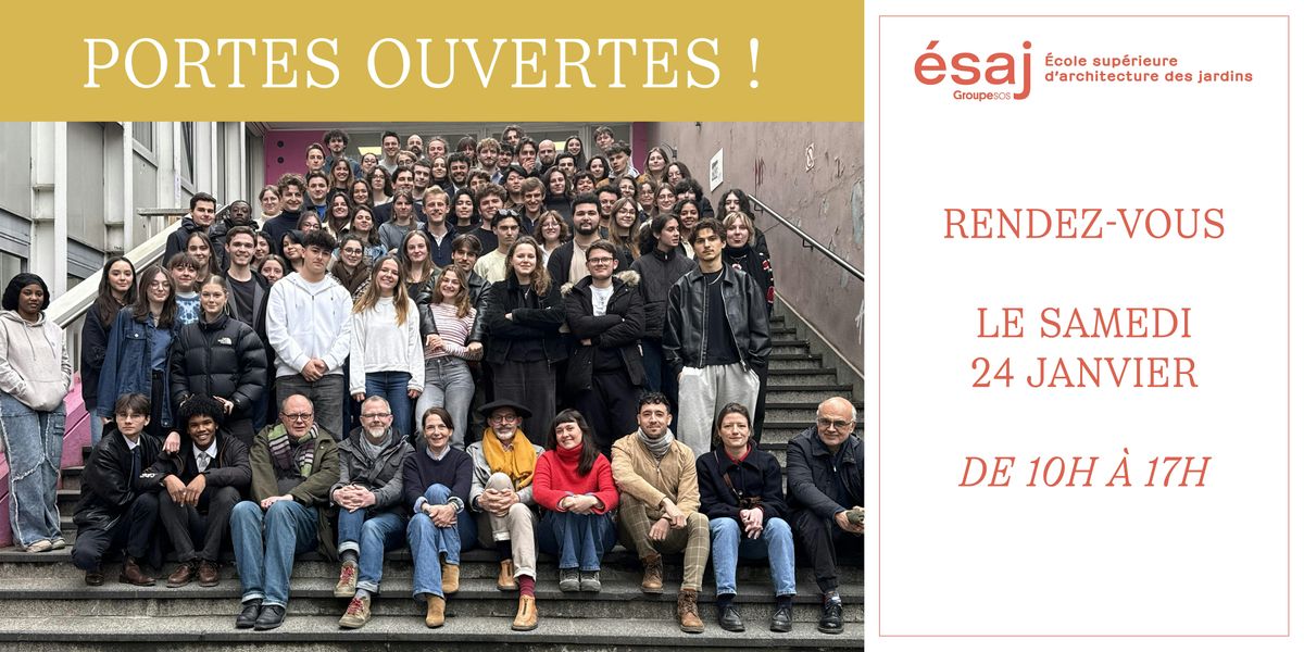 Journ\u00e9e Portes Ouvertes ESAJ - Samedi 24  janvier 2026