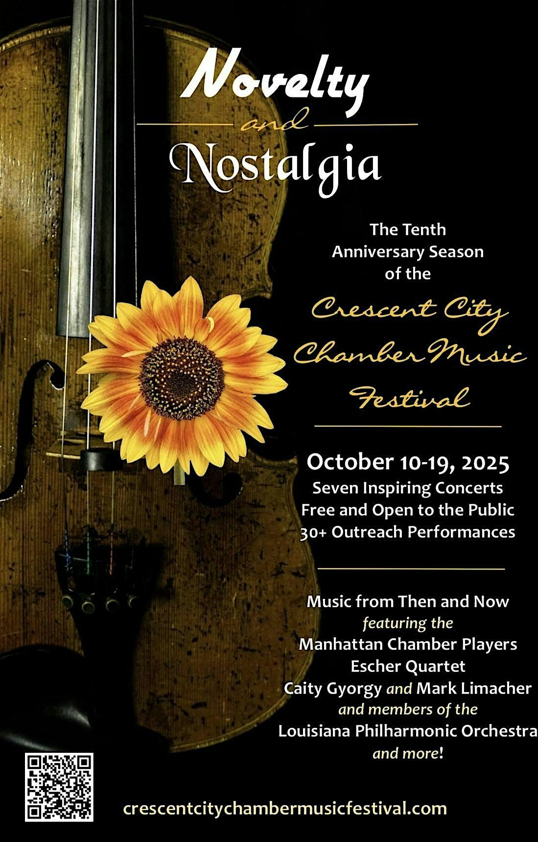 Crescent City Chamber Music Festival Free Public Concert Concert No. 6