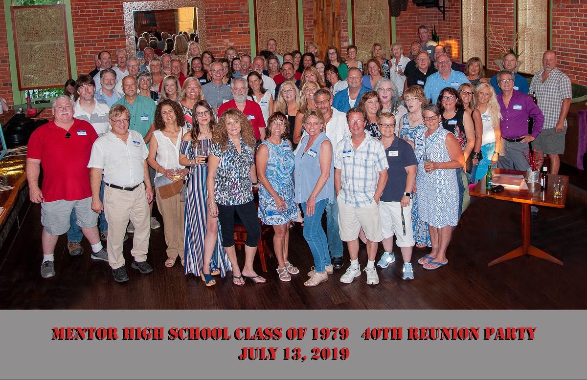 Mentor High School Class of 1979- 45th Reunion