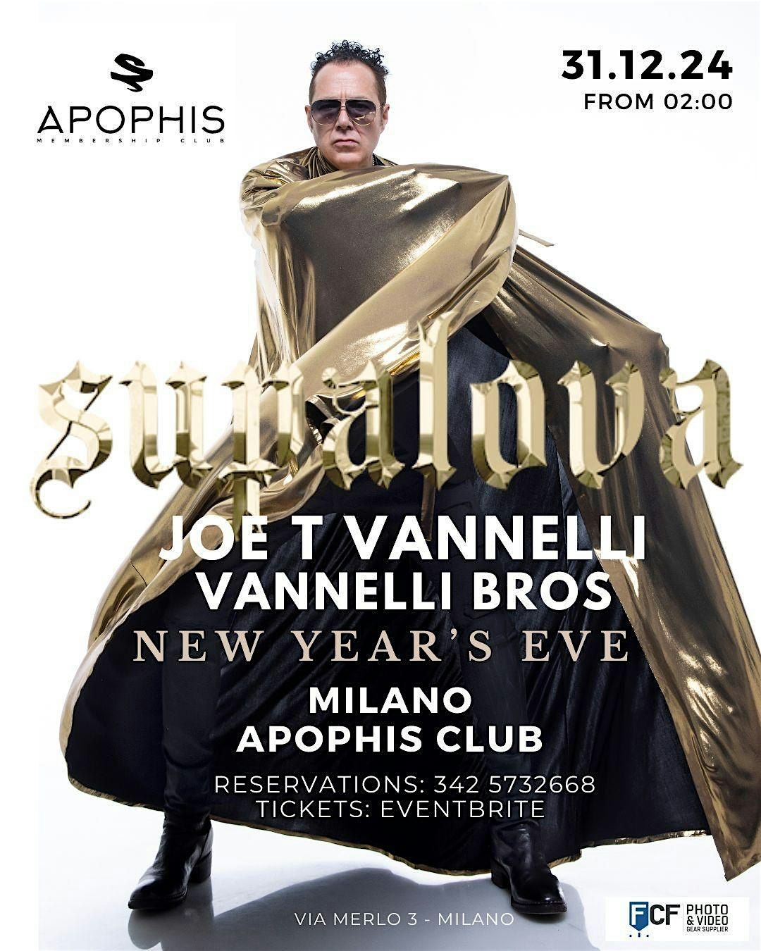 Supalova NYE w\/ Joe T Vannelli & Vannelli Bros