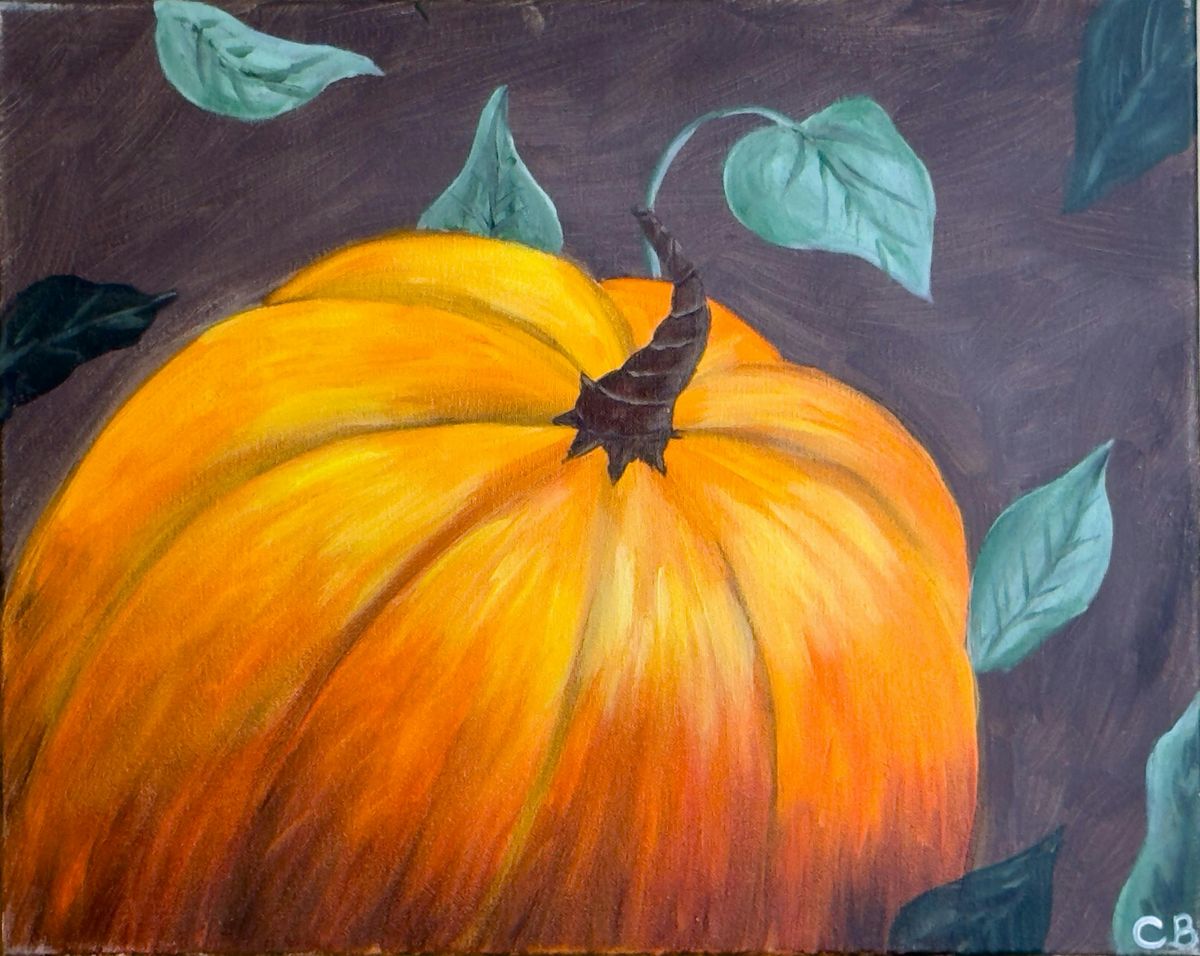 Toledo Paint & Sip Party \u2013 Harvest Pumpkin