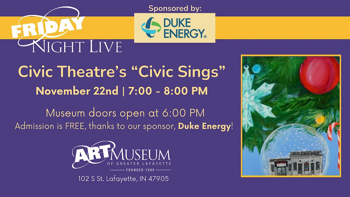 November Friday Night Live with Civic Theatre