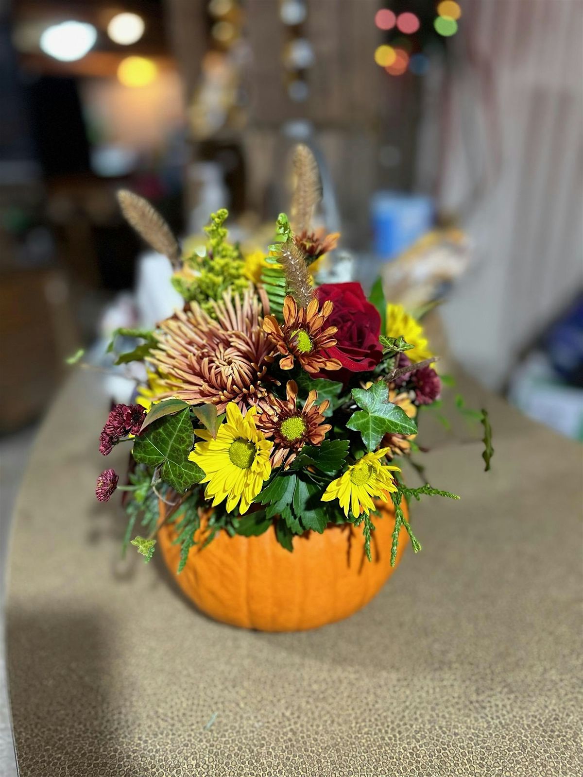 Floral Pumpkin Arrangement Workshop